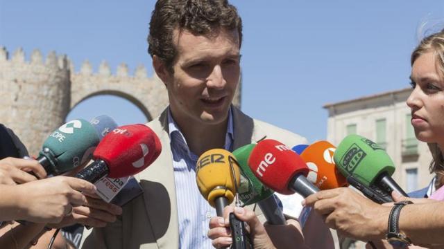 Pablo Casado, este jueves en Ávila.