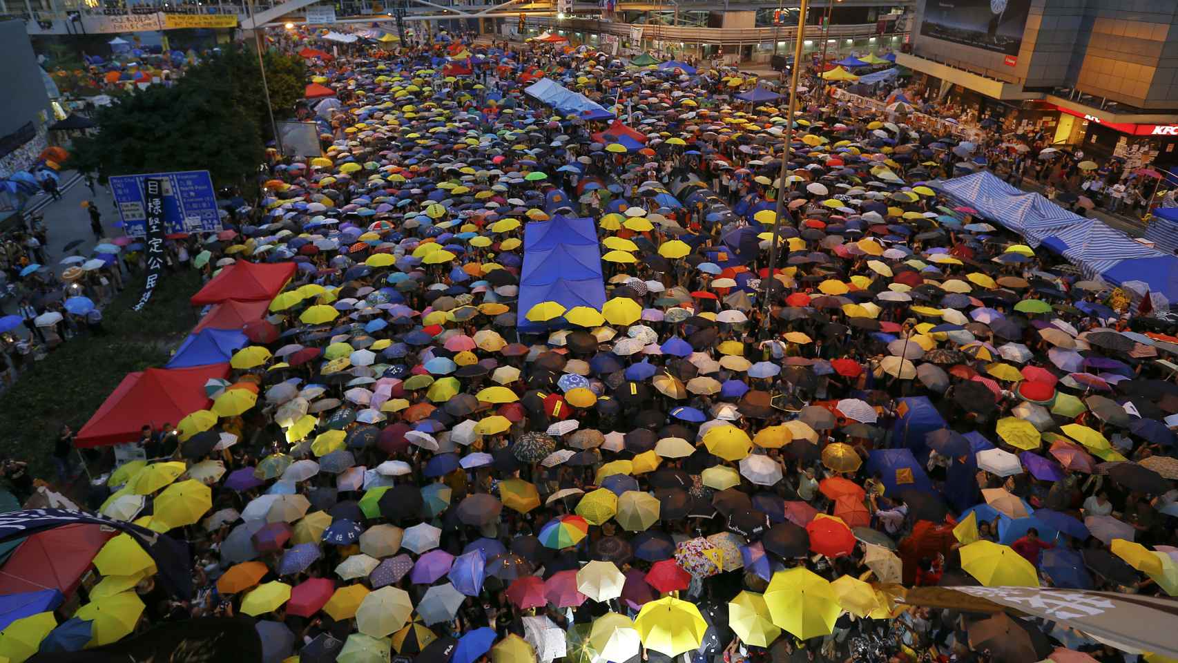 Los paraguas amarillos fueron el símbolo de este movimiento pro-democrático.