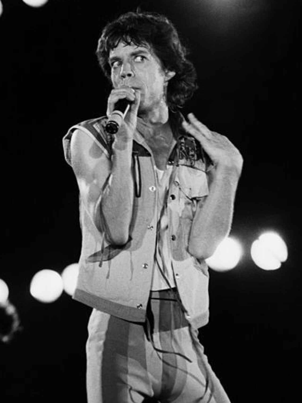 Concierto  de los  Rolling Stones en Torino (Italia) en  1982.