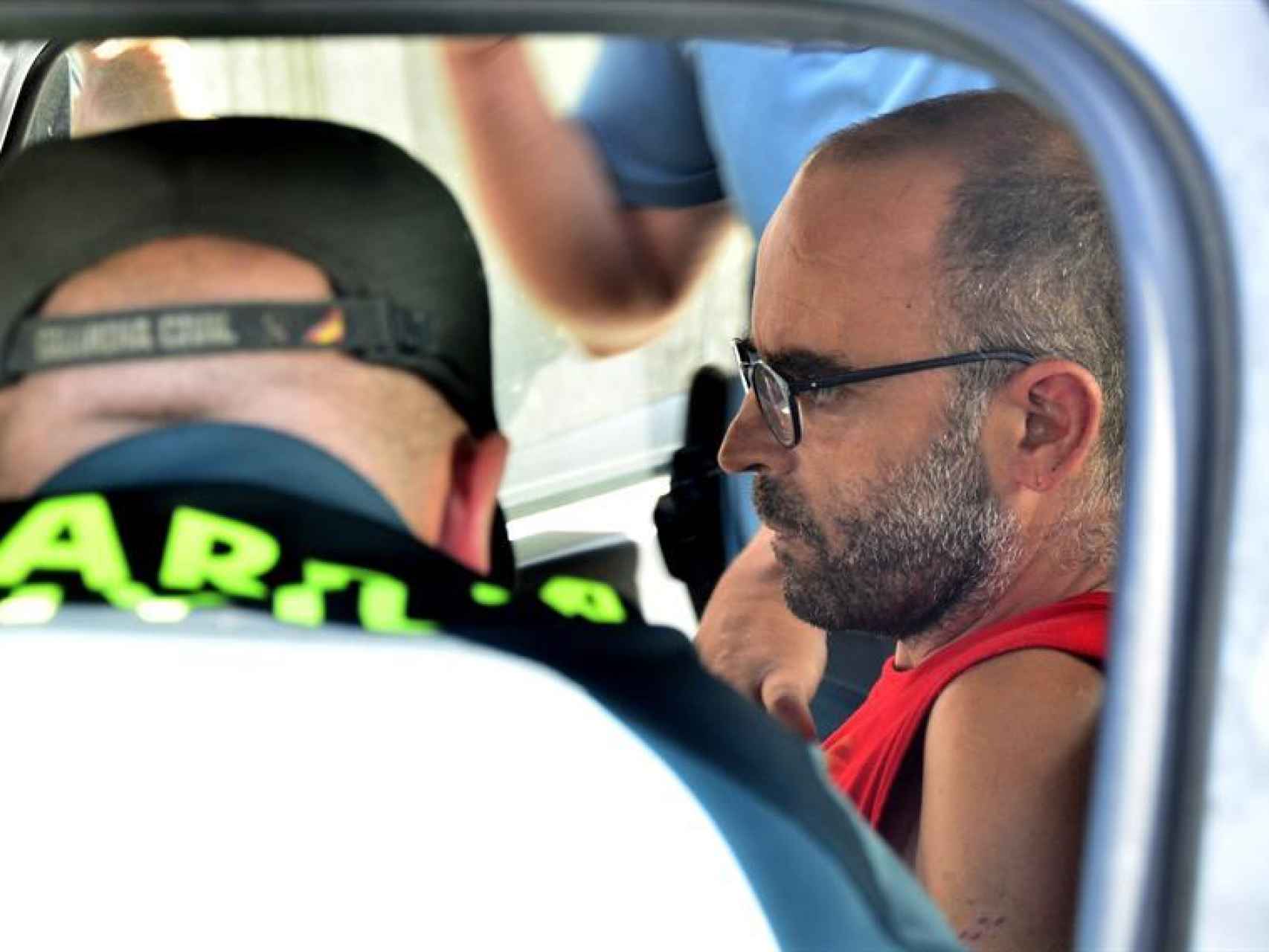 Carlos Peña tras ser detenido.