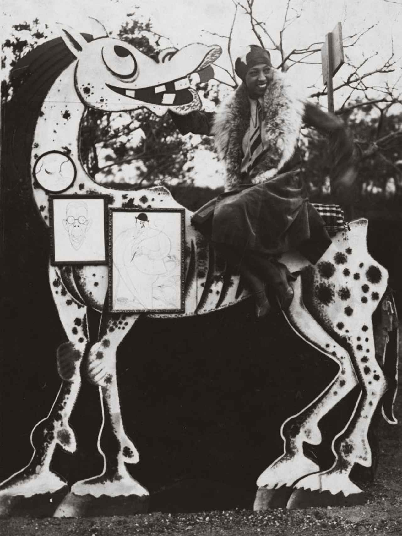 Josephine Baker de visita en Barcelona, 1930. De Casas, Incluida en la muestra del MNAC.