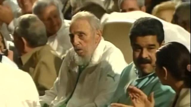 Fidel Castro, junto a Maduro y su hermano Raúl.