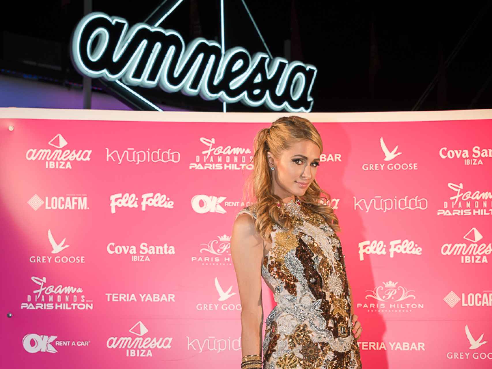 La celebrity posa en Amnesia, Ibiza.