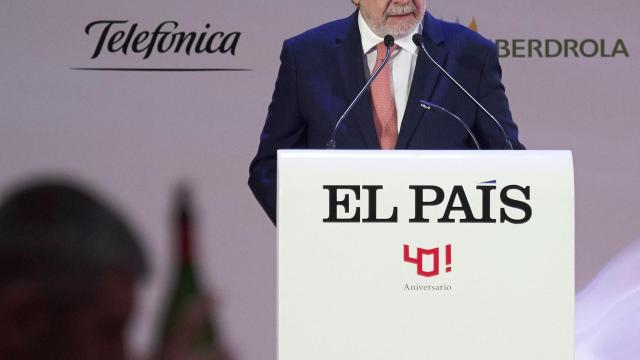 Juan Luis Cebrián en celebración de los 40 años de El País.