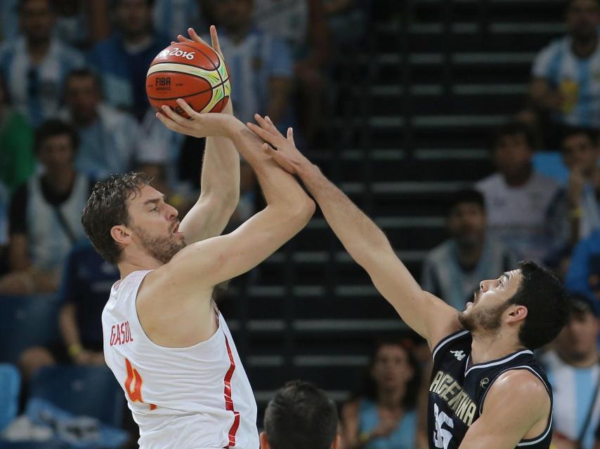 Pau Gasol, en el partido contra Francia.