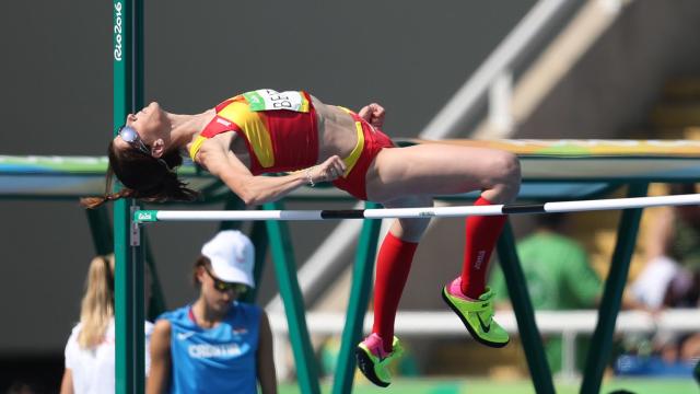 Ruth Beitia, en la serie de clasificación.