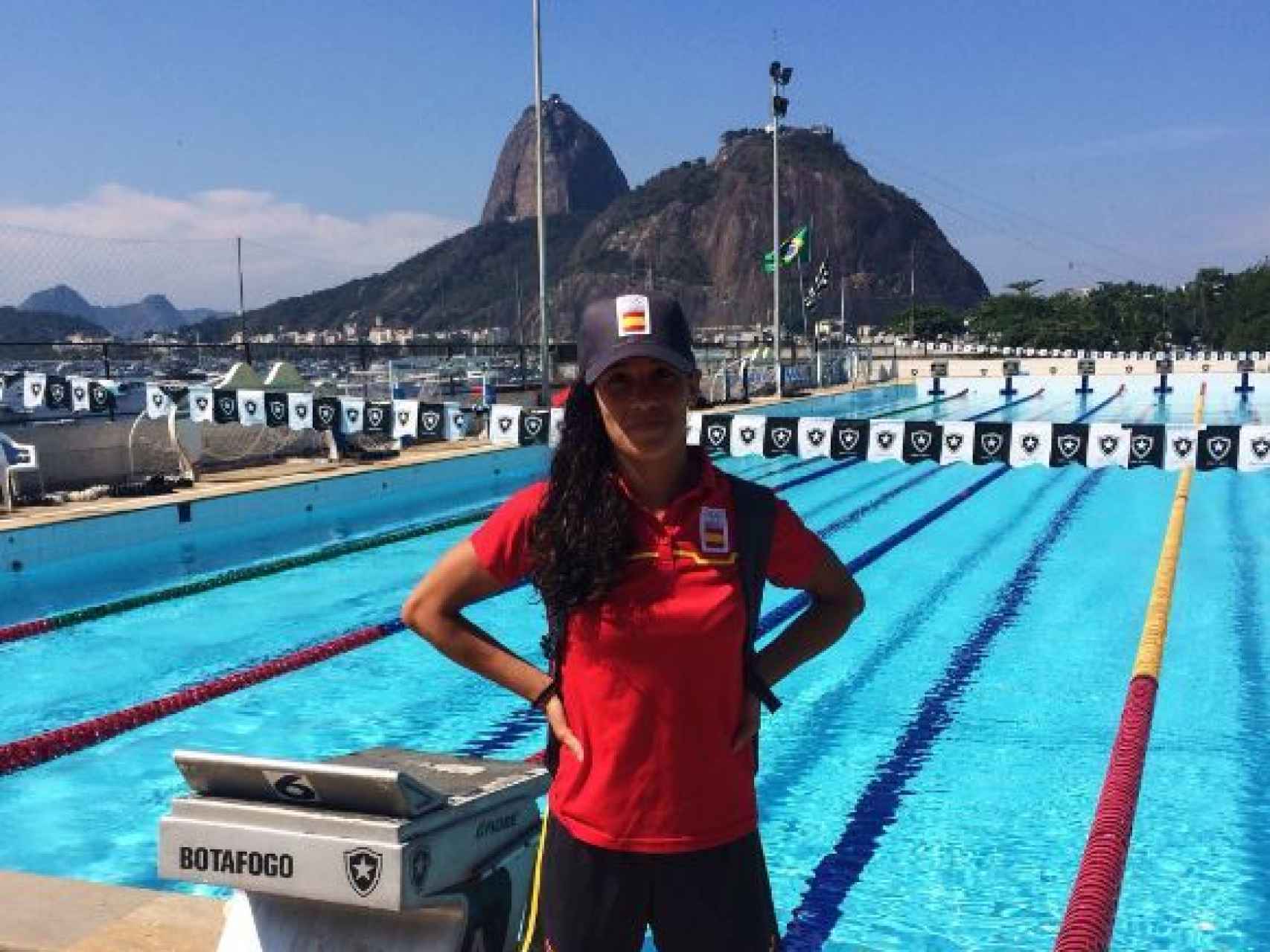 Miriam Casillas, en Río de Janeiro antes de competir en los Juegos Olímpicos.