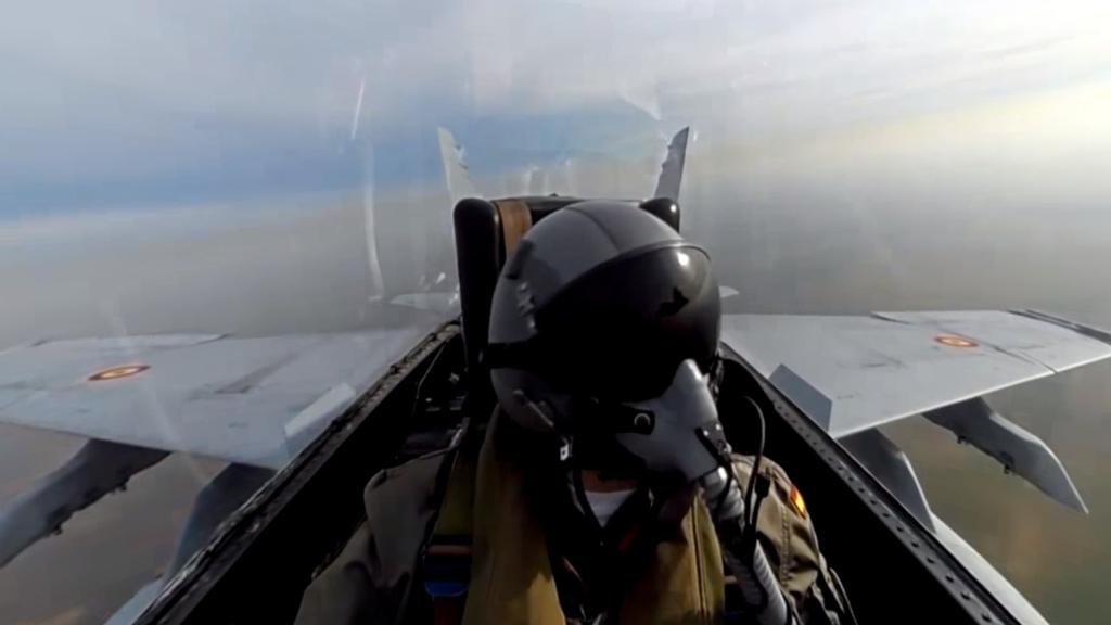 Captura de pantalla del vídeo difundido por el Ejército del Aire.