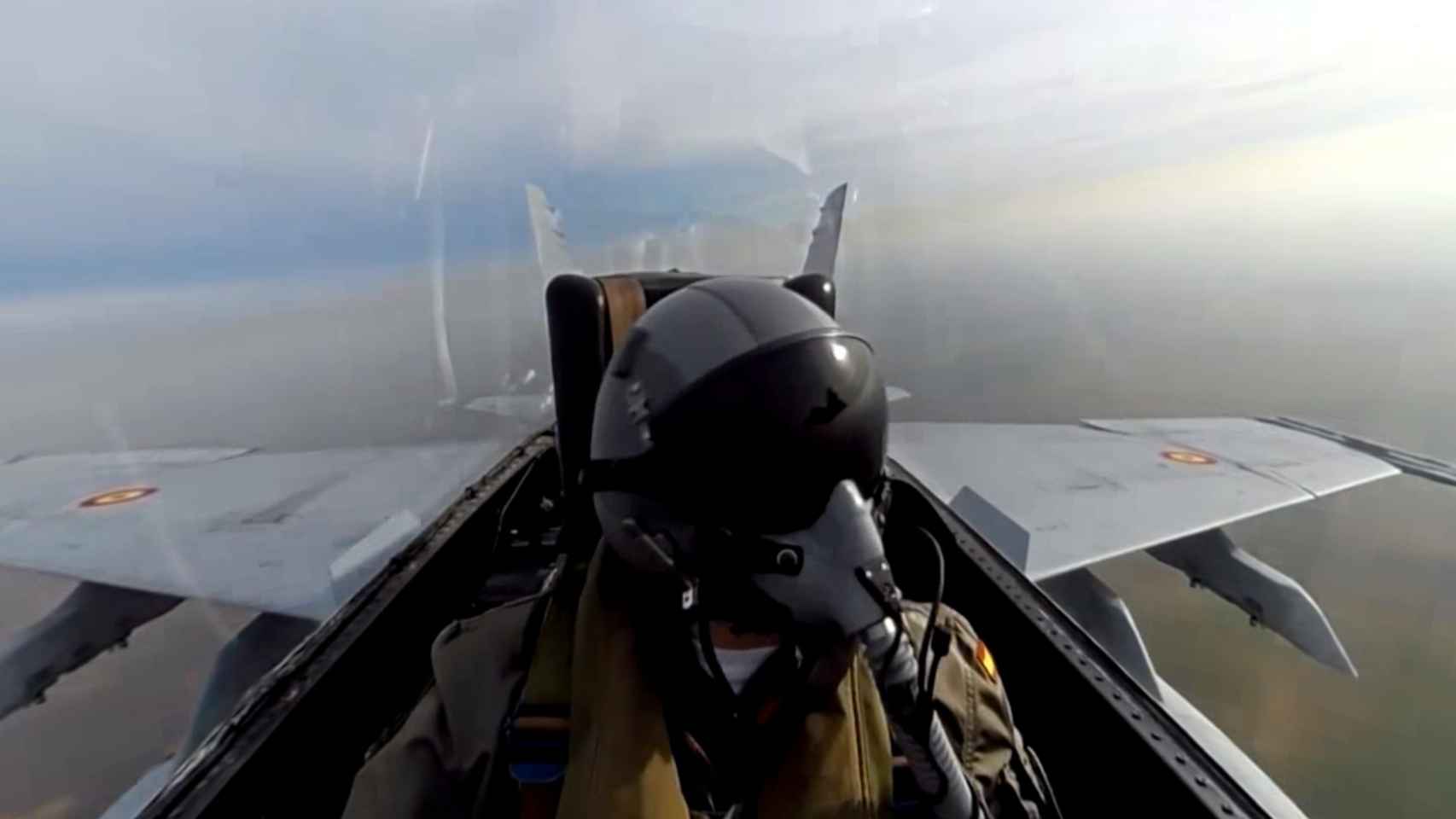 Captura de pantalla del vídeo difundido por el Ejército del Aire.