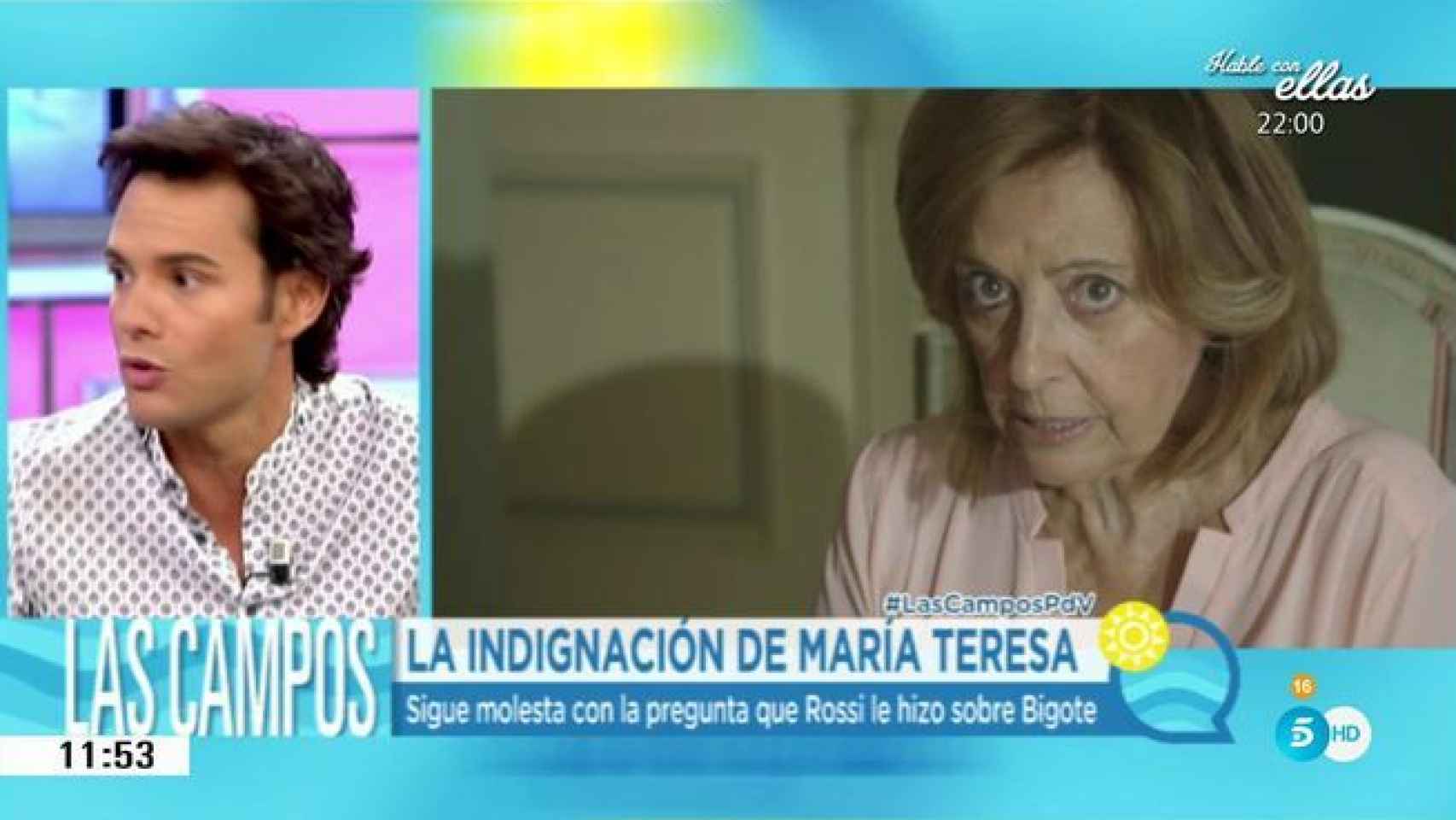 Rossi se disculpa con María Teresa Campos: Lamento haberle hecho daño