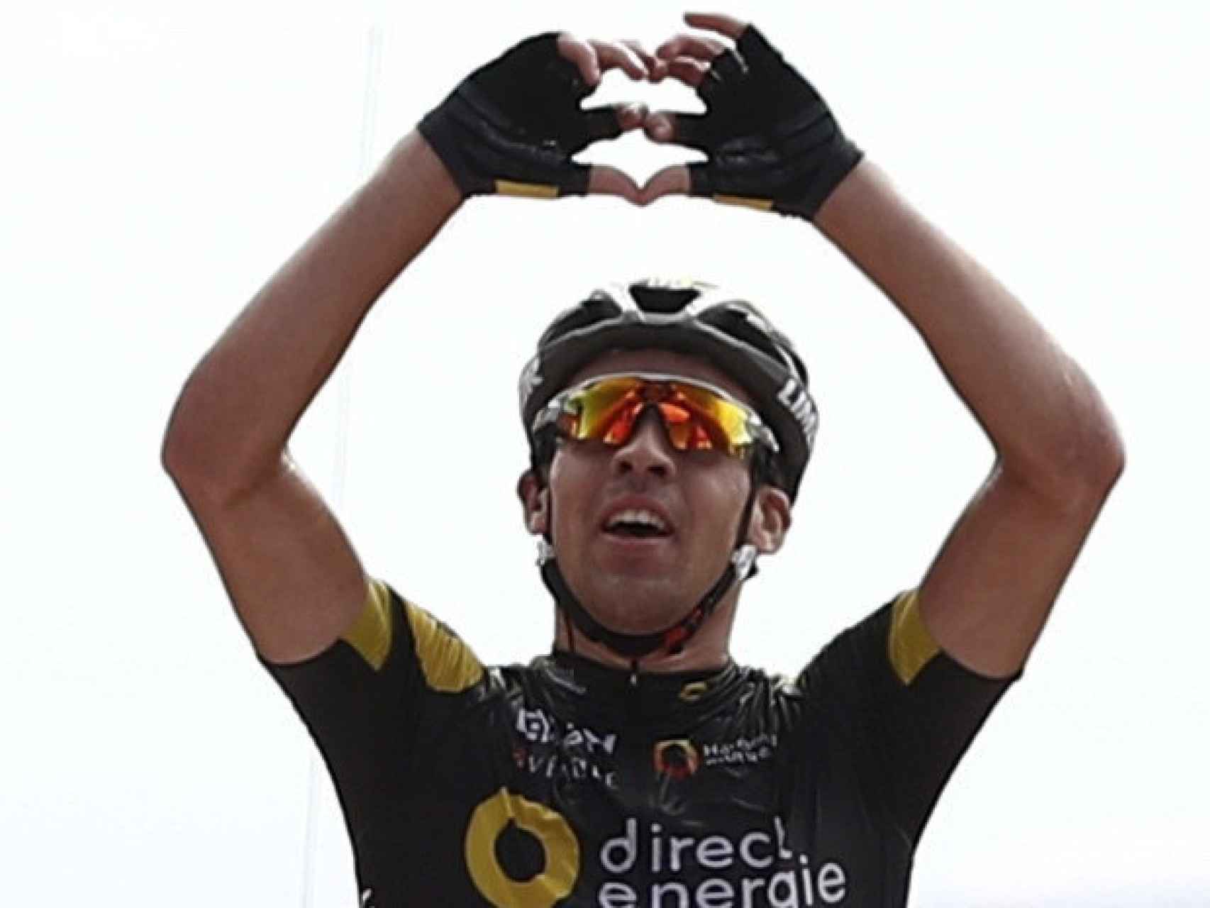 Calmejane al entrar en meta en la cuarta etapa de La Vuelta.