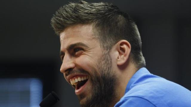 Gerard Piqué durante una rueda de prensa.