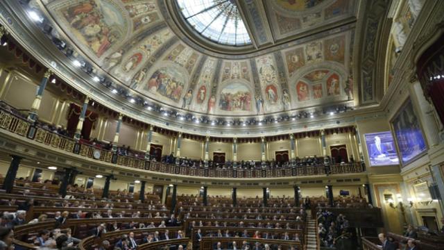 Vista general de la Cámara Baja en el Congreso de los Diputados