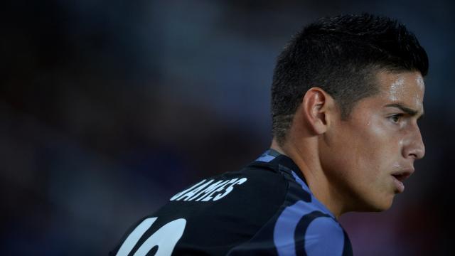 James Rodríguez, durante un partido.