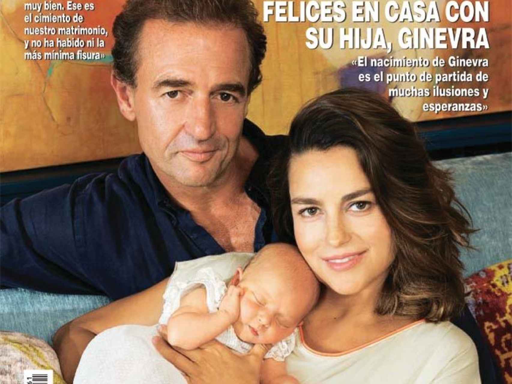 Alessandro Lequio y María Palacios presentan a su hija de portada.