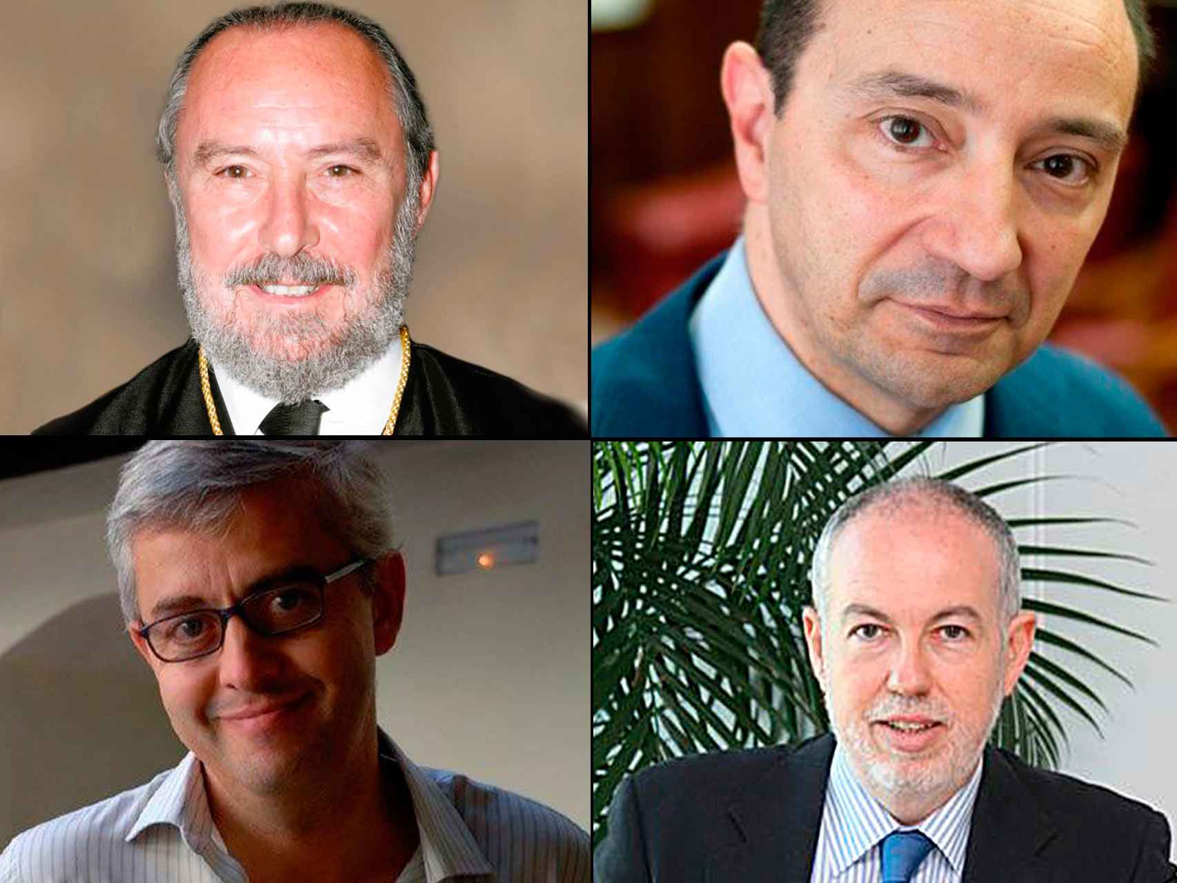 Manuel Aragón, Raúl Canosa, Enrique Belda y Ángel Sánchez Navarro