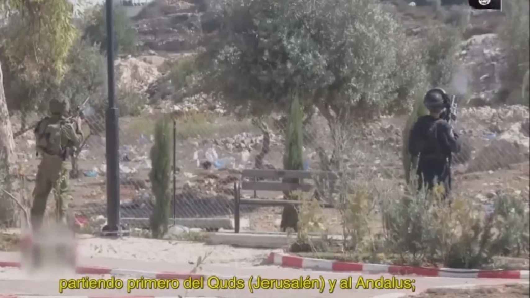 Imagen del vídeo de Daesh donde se alude a Al Andalus.