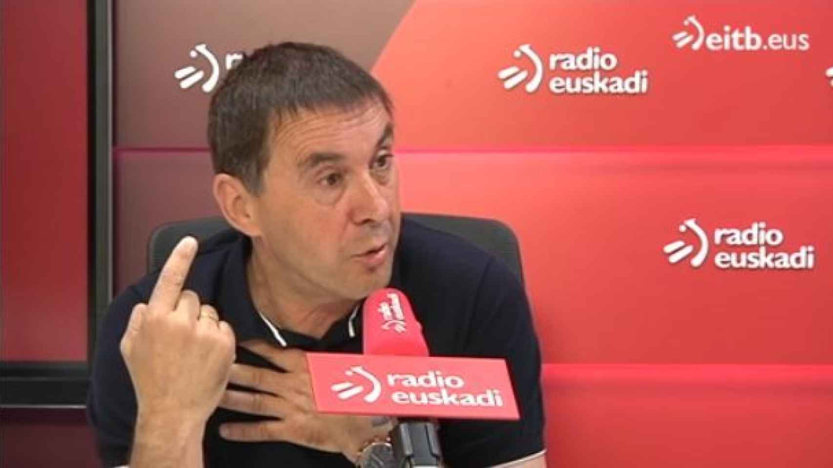 Otegi entrevistado en Radio Euskadi.