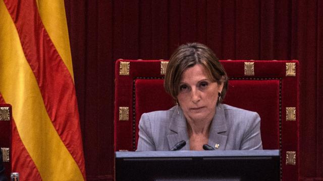 Carmen Forcadell, en el Parlament