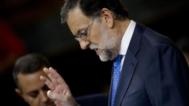 Mariano Rajoy en un momento del debate de investidura.