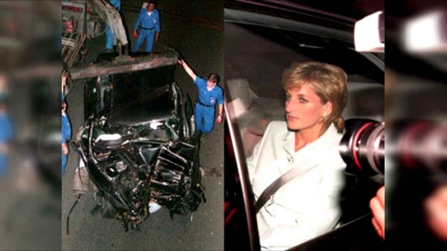 Diana de Gales sufrió un brutal accidente de coche el 31 de agosto de 1997 en París