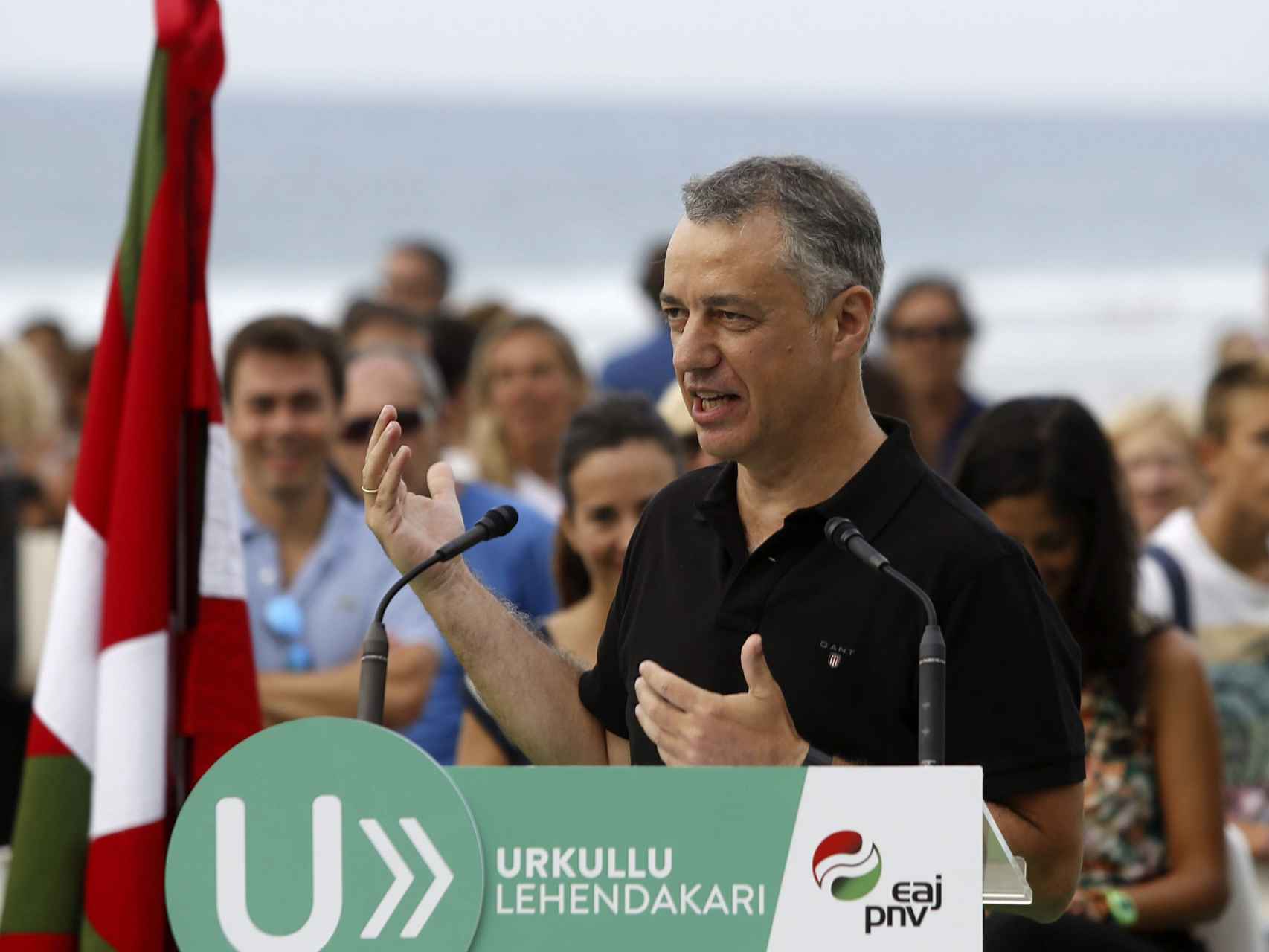 El lehendakari y candidato a la reelección por el PNV, Iñigo Urkullu.