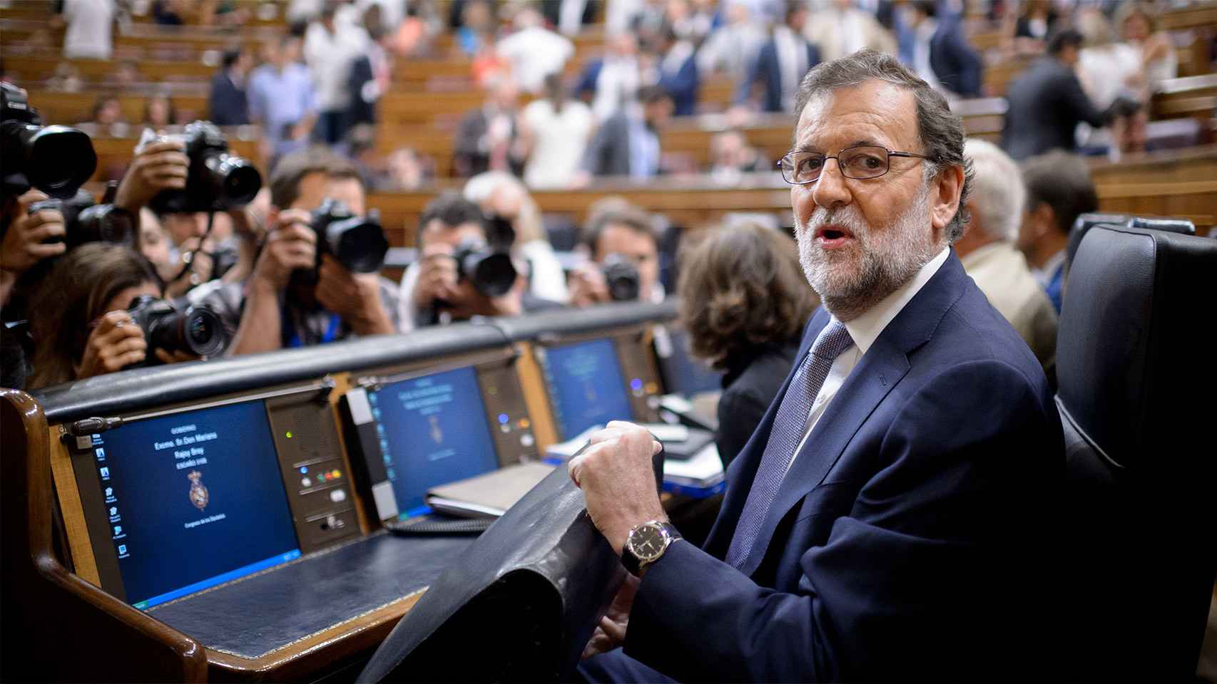 Rajoy llega a la segunda sesión de investidura.