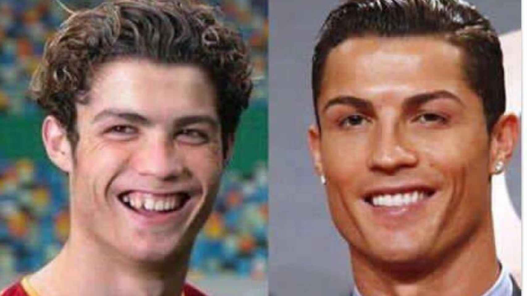 Cristiano Ronaldo ha sufrido un antes y después estético bastante radical.