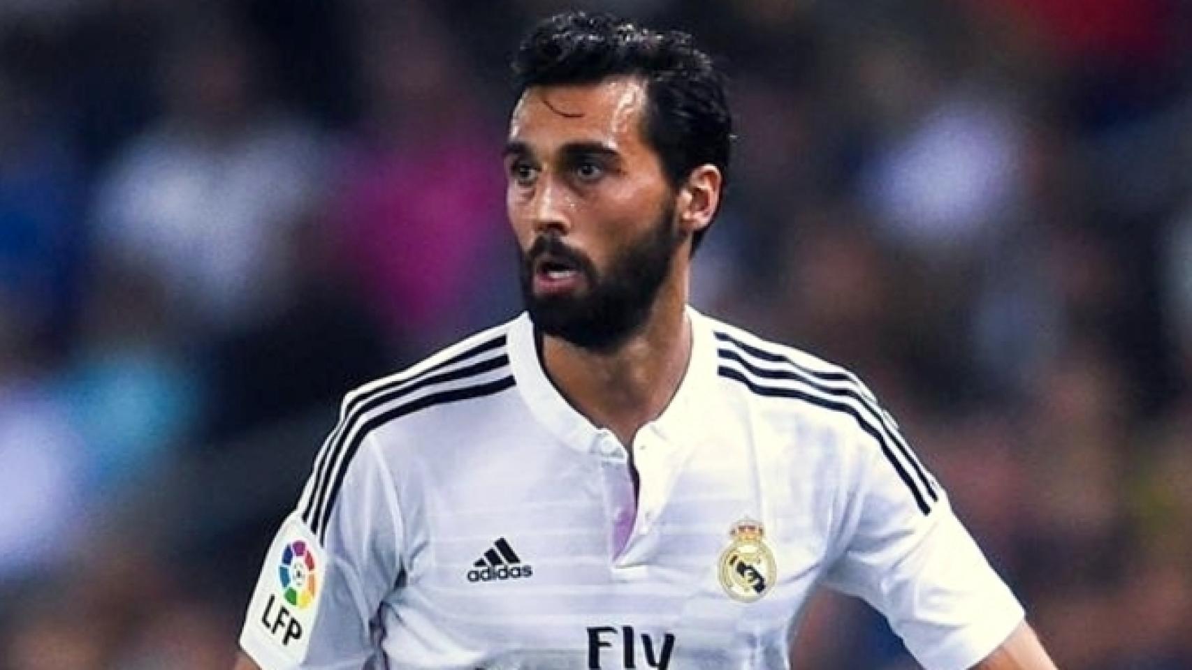 Álvaro Arbeloa, durante un partido con el Real Madrid.