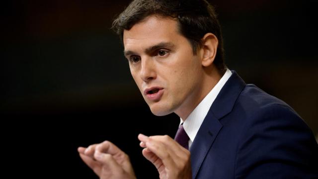 Albert Rivera durante el debate de investidura.