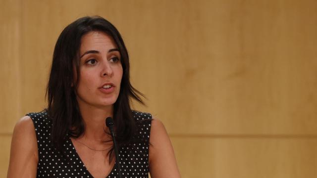 Rita Maestre en rueda de prensa.