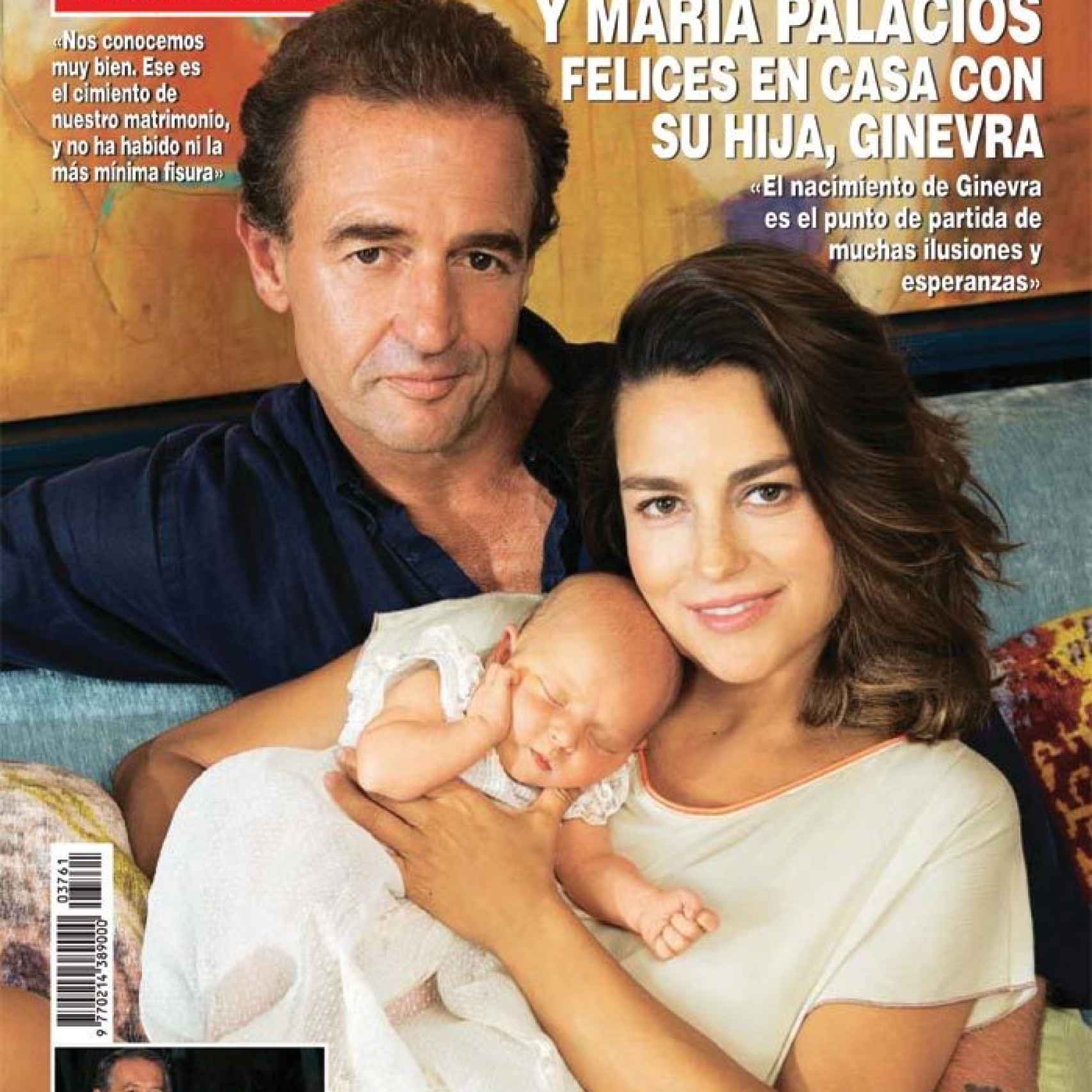 Portada de la revista ¡HOLA! con el nacimiento de la hija de Alessandro Lequio