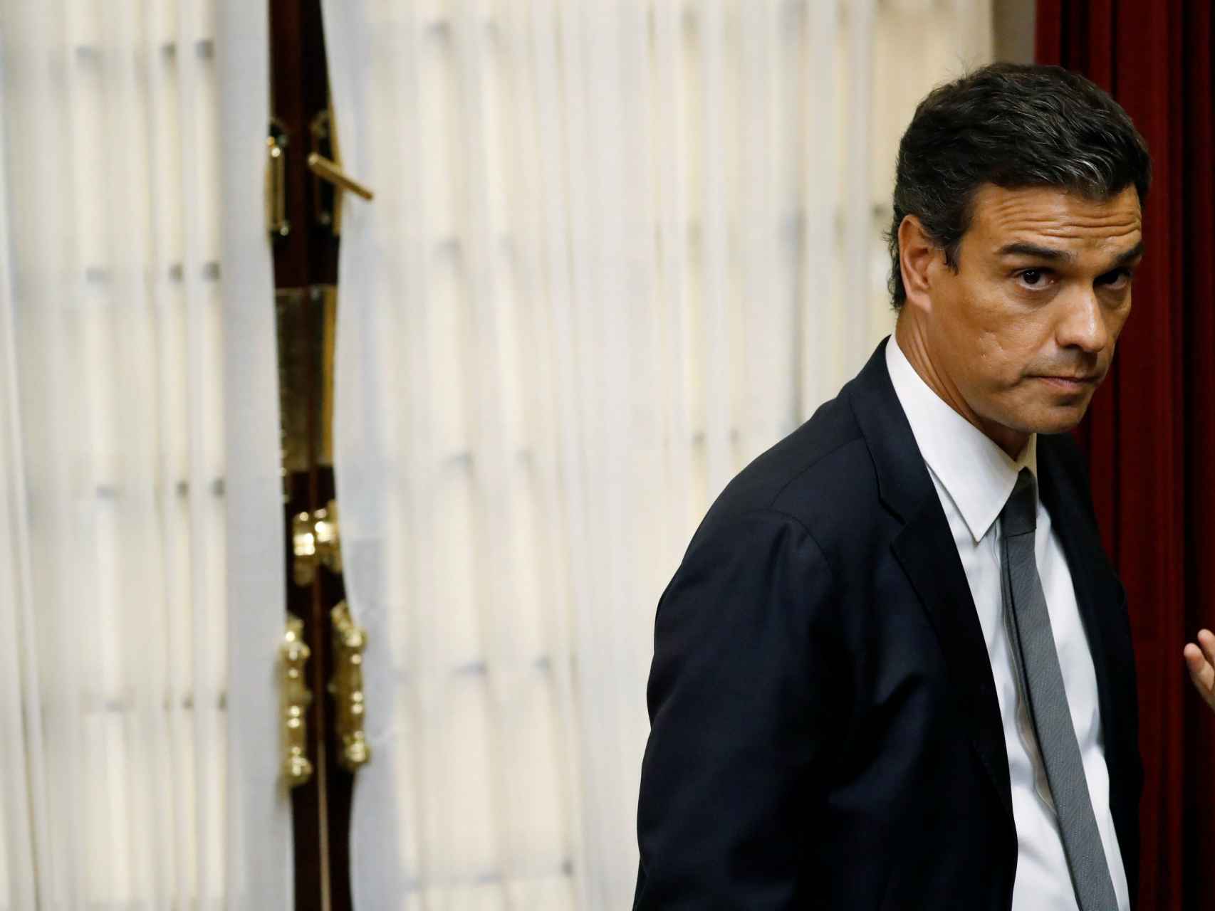 Pedro Sánchez durante el debate de investidura/Juan Medina/Reuters