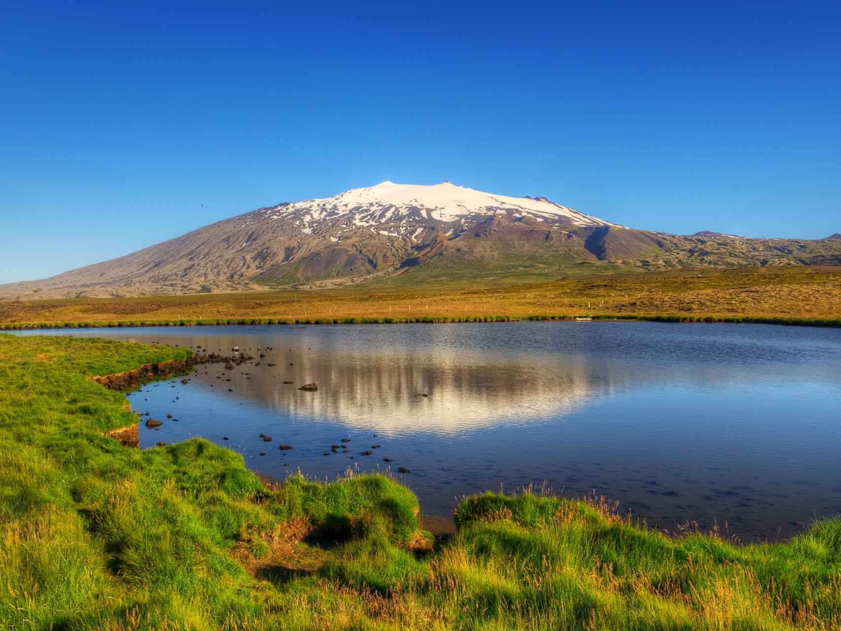 El volcán Snæfellsjökull, en Islandia.