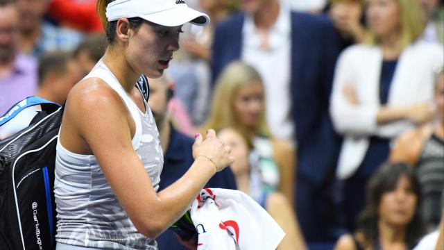 Garbiñe Muguruza tras caer ante Anastasija Sevastova