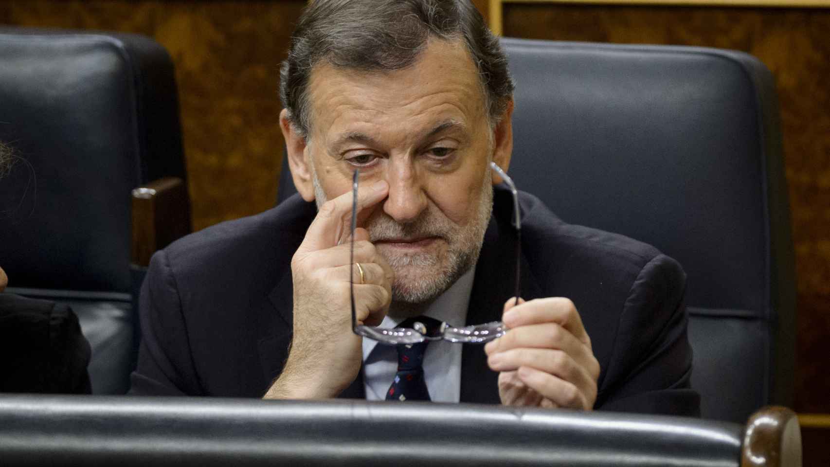 Rajoy durante la segunda votación de investidura.