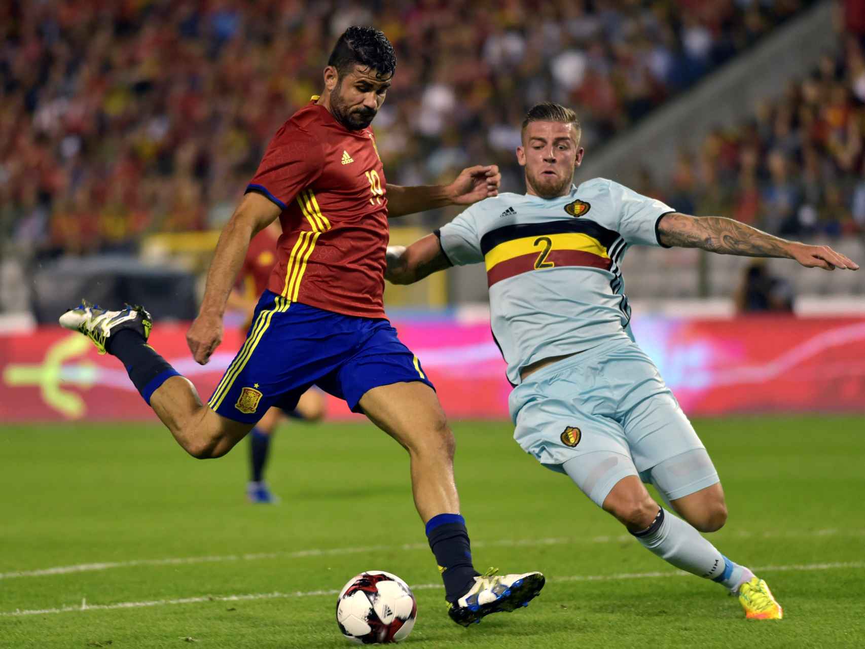 Diego Costa, en el partido contra Bélgica.