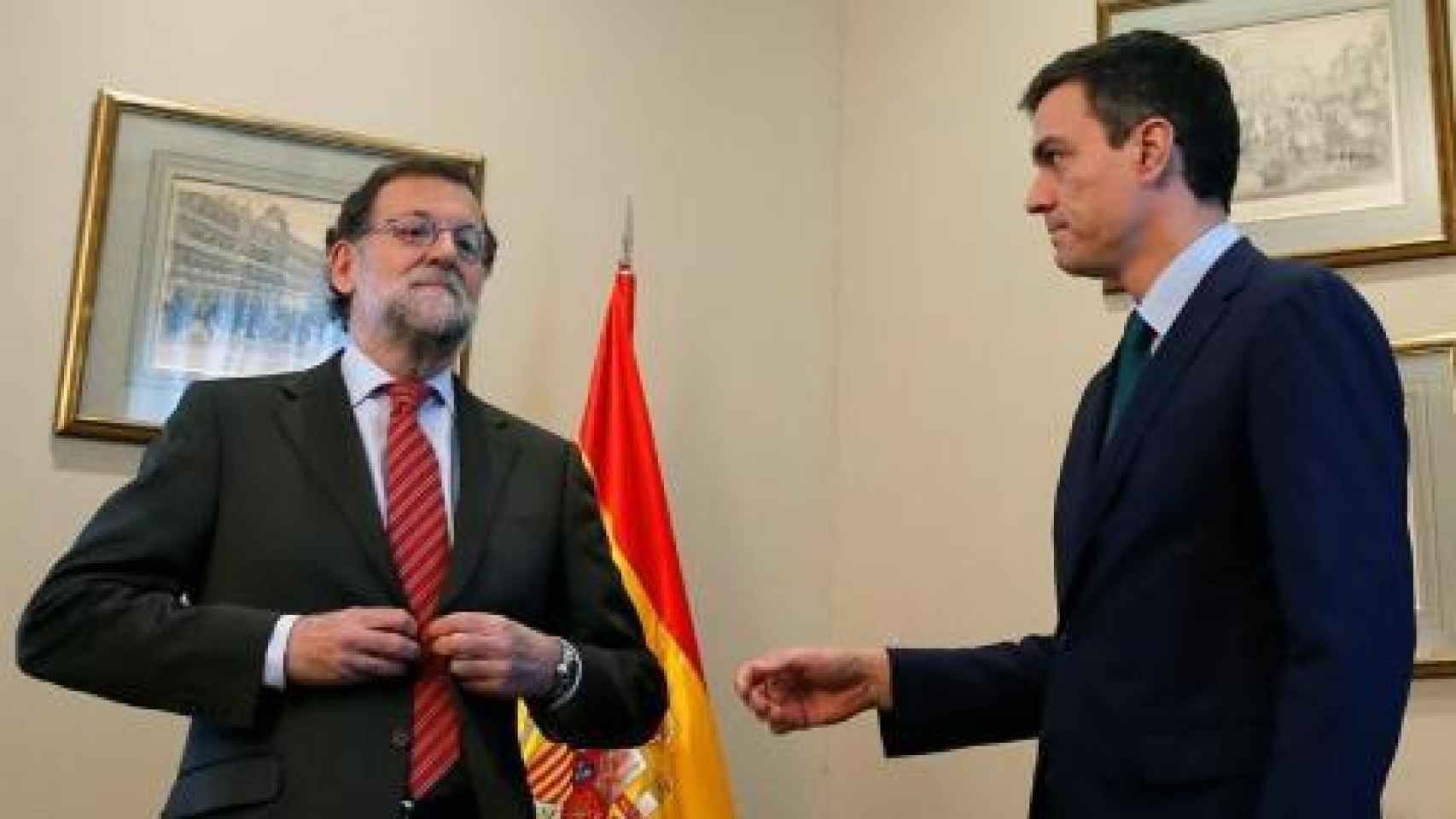 Rajoy niega a Sánchez el saludo en una reunión este año