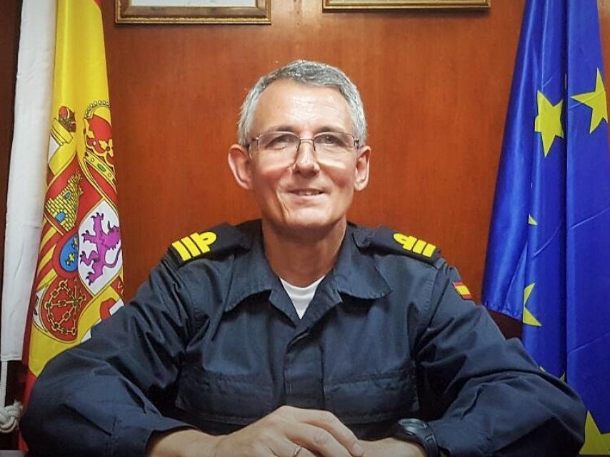 El capitán Carlos Posada Novoa, comandante de la `Reina Sofía´.