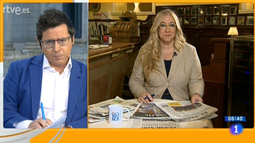 Sergio Martín se estrena en 'Los Desayunos' con una entrevista light a Méndez de Vigo