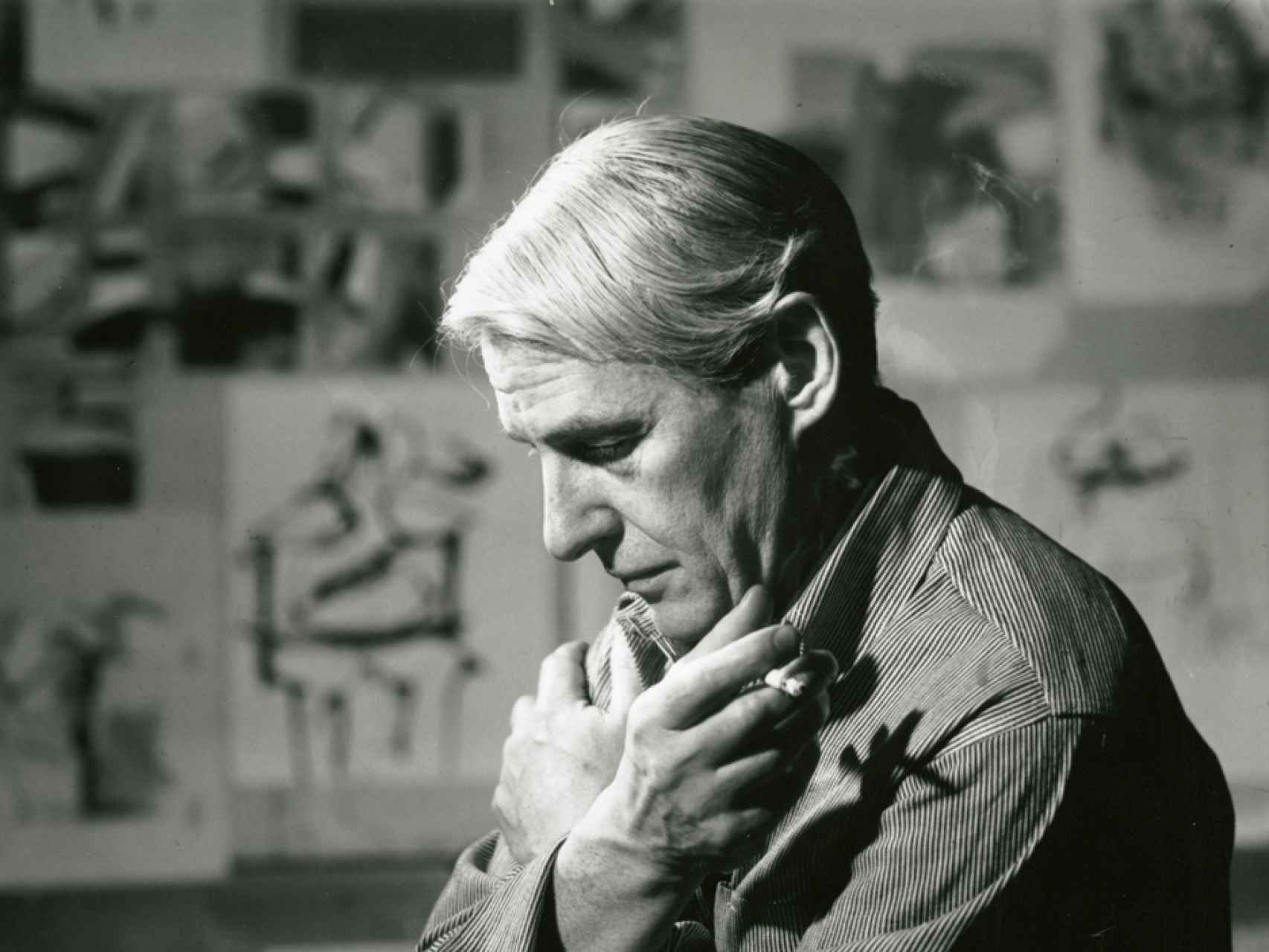 De Kooning en su estudio en 1961.