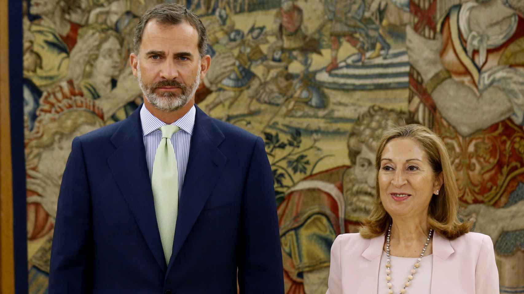 El rey Felipe VI junto a Ana Pastor.