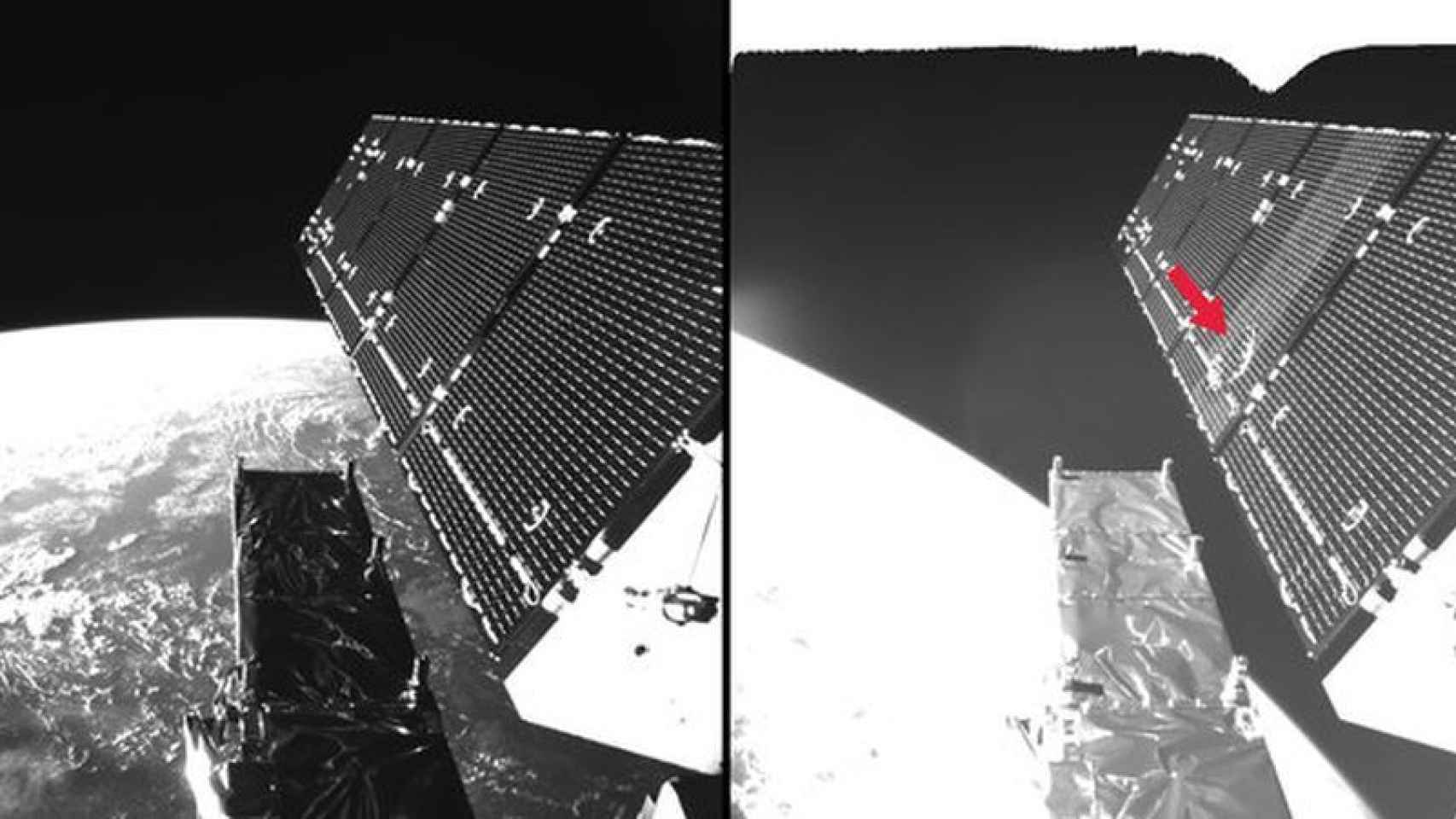 Daños en el satélite Sentinel el pasado 23 de agosto