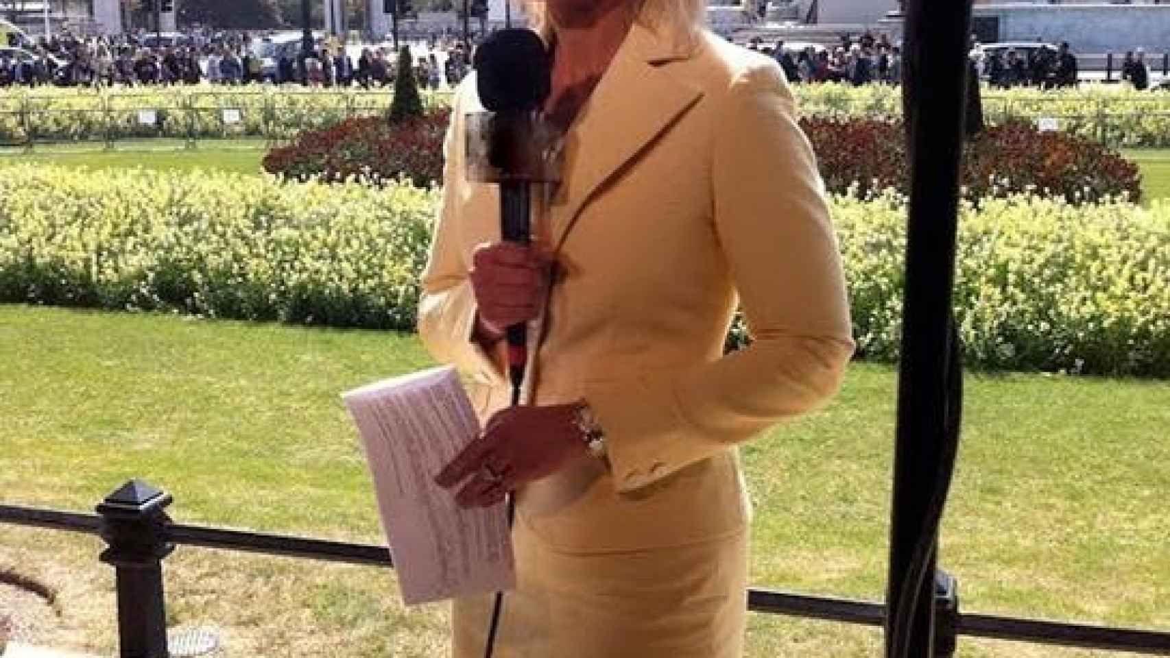 Gretchen Carlson mientras trabajaba en Fox.