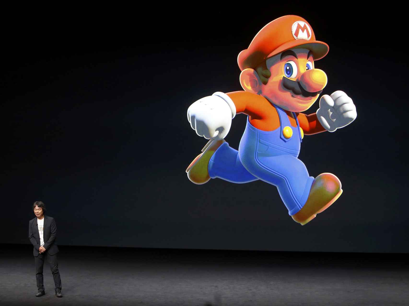 Miyamoto y Mario, dos leyendas en la Keynote de Apple.