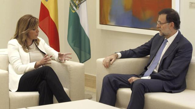 Mariano Rajoy y Susana Díaz, durante un encuentro en el Palacio de La Moncloa.