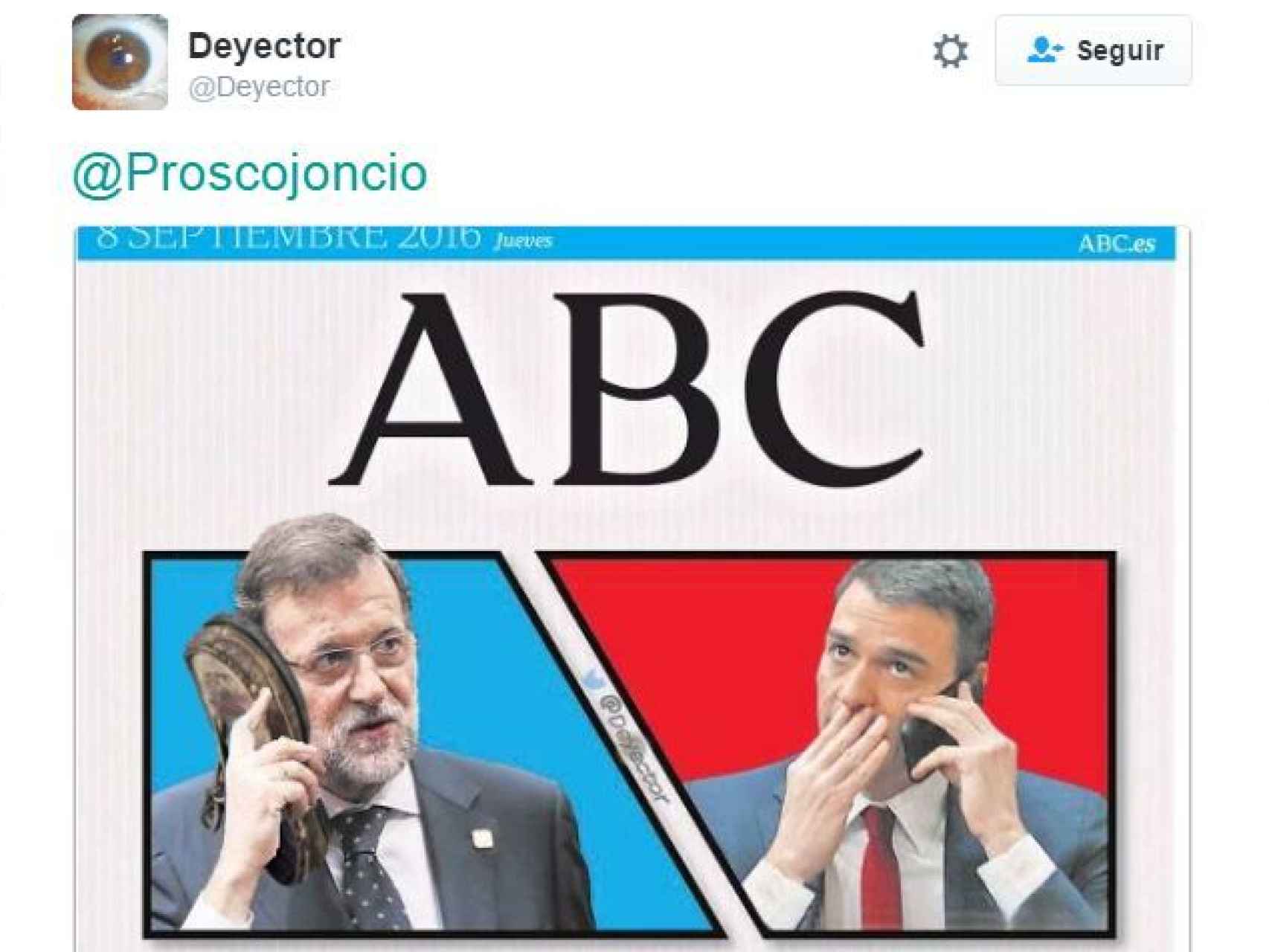 Rajoy activa el Zapatófono.