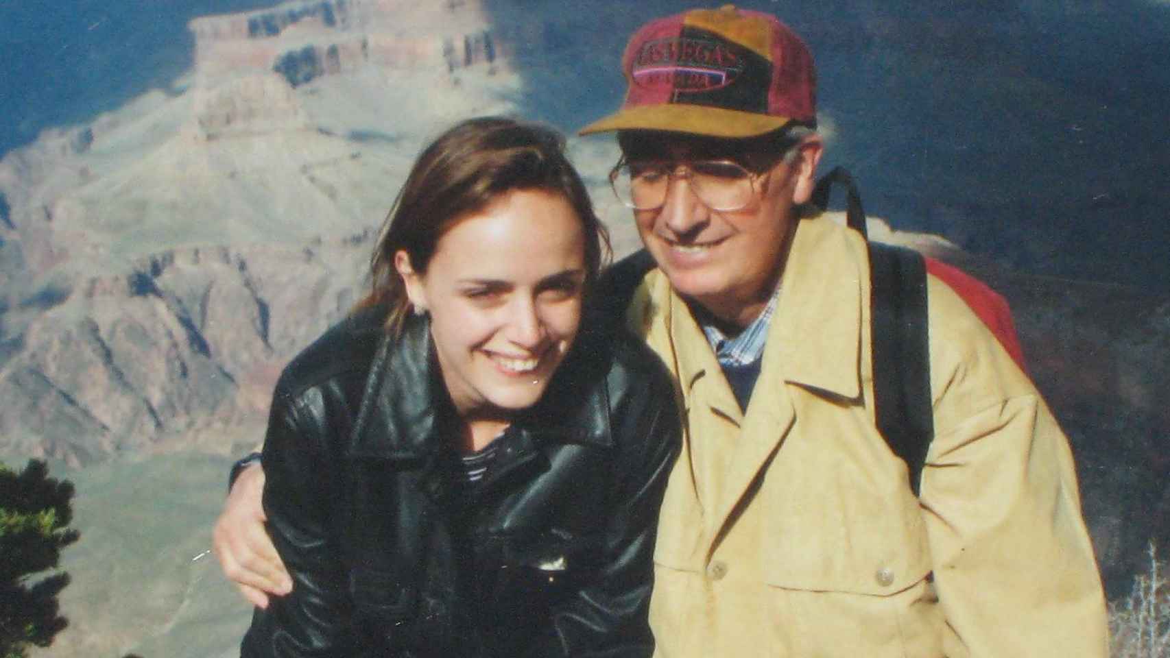 Publio Cordón y su hija Carmen de excursión en mayo de 1995.