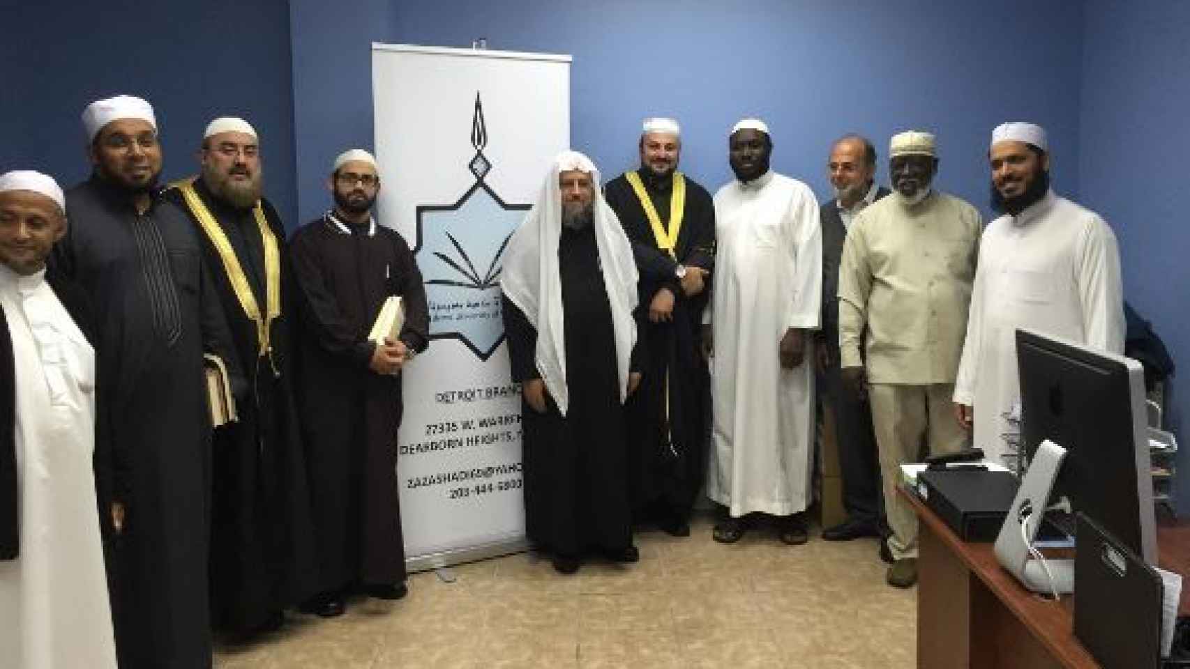 Algunos de los profesores de la universidad islámica de Minnesota.