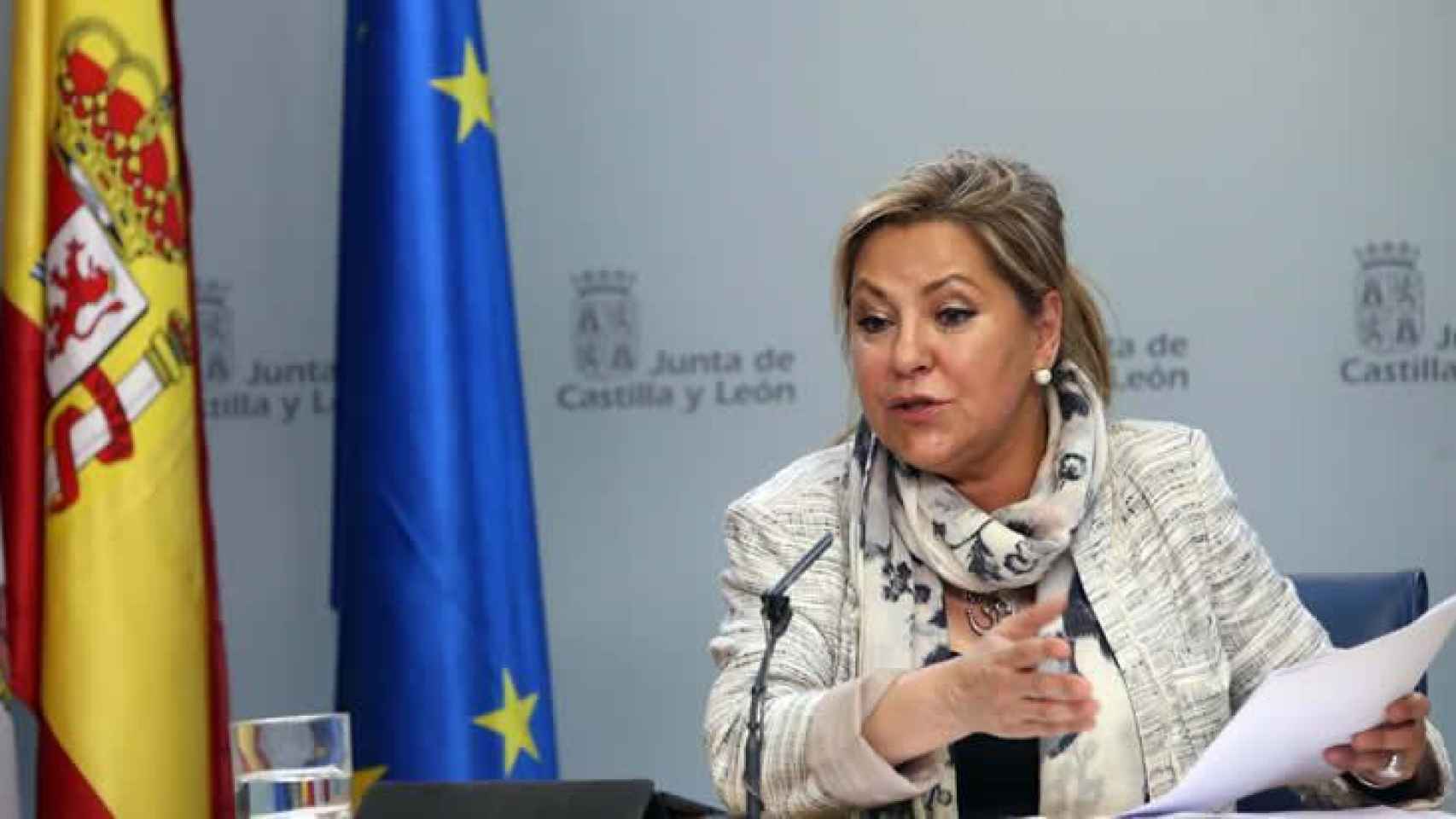 La vicepresidenta de Castilla y León, Rosa Valdeón